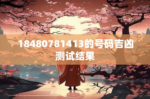 18480781413的号码吉凶测试结果