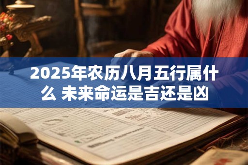 2025年农历八月五行属什么 未来命运是吉还是凶
