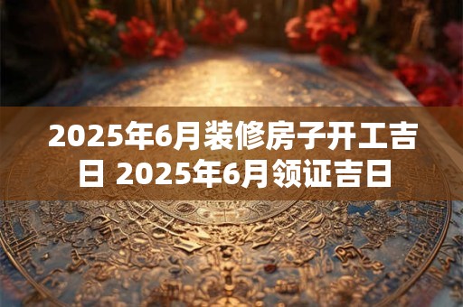 2025年6月装修房子开工吉日 2025年6月领证吉日 2025年6月装修房子开工吉日 2025年6月领证吉日