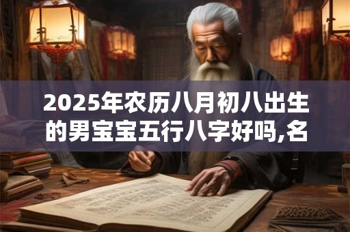 2025年农历八月初八出生的男宝宝五行八字好吗,名字分享
