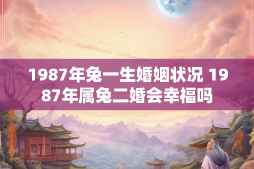 1987年兔一生婚姻状况 1987年属兔二婚会幸福吗
