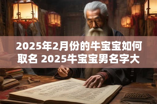 2025年2月份的牛宝宝如何取名 2025牛宝宝男名字大全
