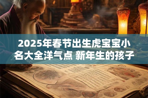 2025年春节出生虎宝宝小名大全洋气点 新年生的孩子小名怎么取