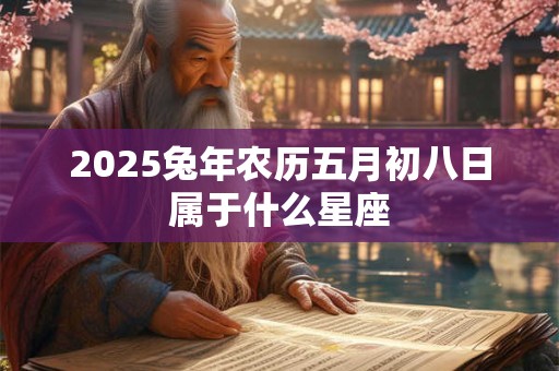 2025兔年农历五月初八日属于什么星座