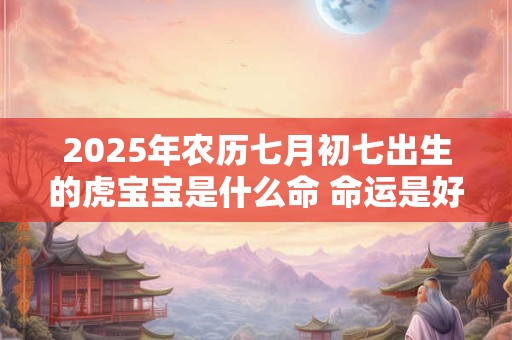 2025年农历七月初七出生的虎宝宝是什么命 命运是好是坏