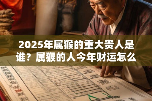 2025年属猴的重大贵人是谁？属猴的人今年财运怎么样？