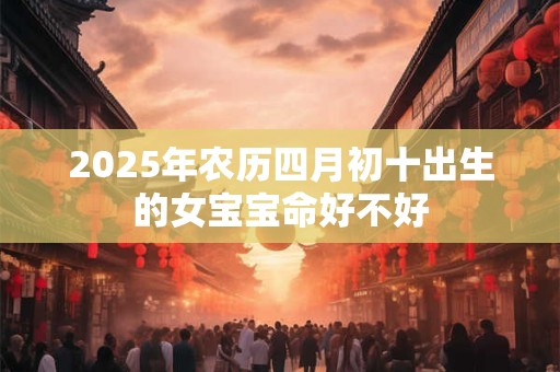 2025年农历四月初十出生的女宝宝命好不好