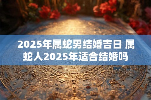 2025年属蛇男结婚吉日 属蛇人2025年适合结婚吗