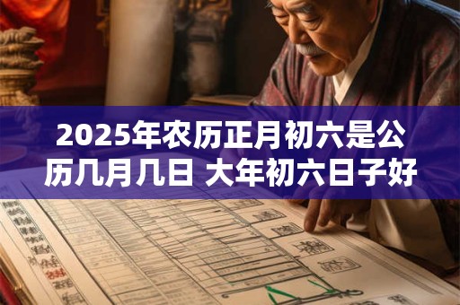 2025年农历正月初六是公历几月几日 大年初六日子好不好