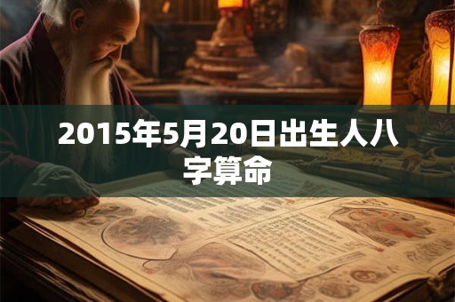 2015年5月20日出生人八字算命