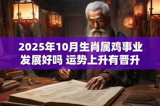 2025年10月生肖属鸡事业发展好吗 运势上升有晋升机会