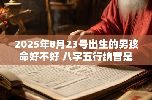 2025年8月23号出生的男孩命好不好 八字五行纳音是什么