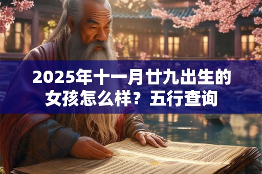 2025年十一月廿九出生的女孩怎么样？五行查询