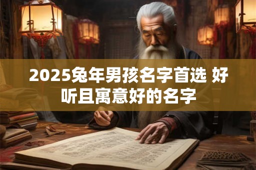2025兔年男孩名字首选 好听且寓意好的名字