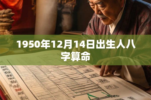 1950年12月14日出生人八字算命 1950年12月14日出生人八字算命
