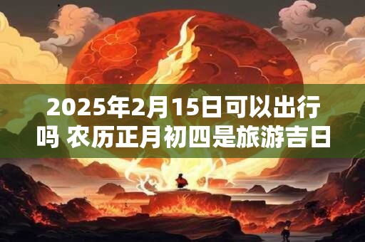 2026年2月15日可以出行吗 农历正月初四是旅游吉日吗