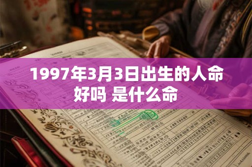 1997年3月3日出生的人命好吗 是什么命