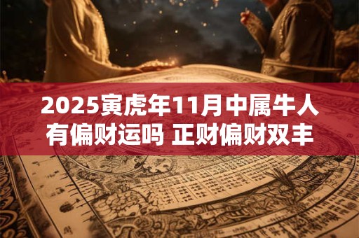 2025寅虎年11月中属牛人有偏财运吗 正财偏财双丰收