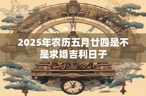 2025年农历五月廿四是不是求婚吉利日子