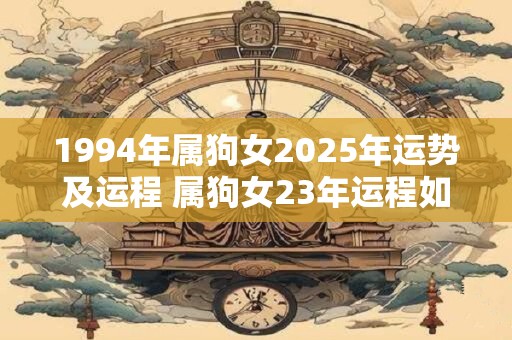 1994年属狗女2025年运势及运程 属狗女23年运程如何