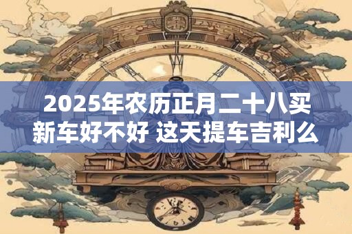 2025年农历正月二十八买新车好不好 这天提车吉利么