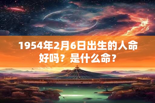 1954年2月6日出生的人命好吗？是什么命？