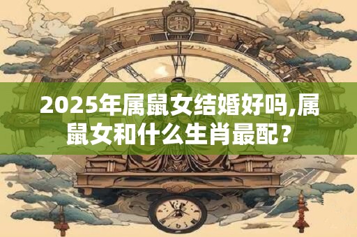 2025年属鼠女结婚好吗,属鼠女和什么生肖最配？