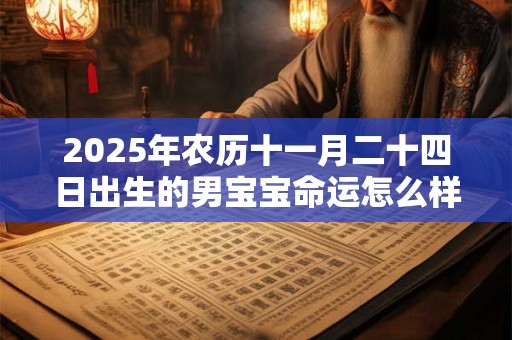 2025年农历十一月二十四日出生的男宝宝命运怎么样