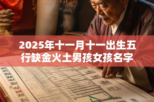 2025年十一月十一出生五行缺金火土男孩女孩名字