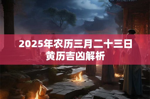 2025年农历三月二十三日黄历吉凶解析