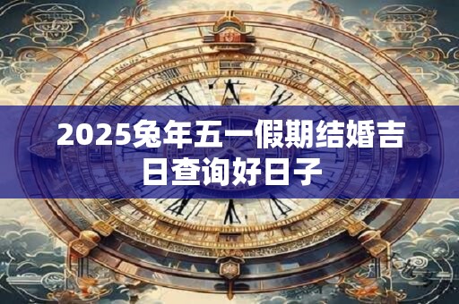 2026兔年五一假期结婚吉日查询好日子