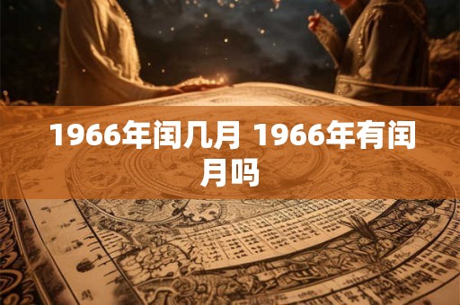 1966年闰几月 1966年有闰月吗