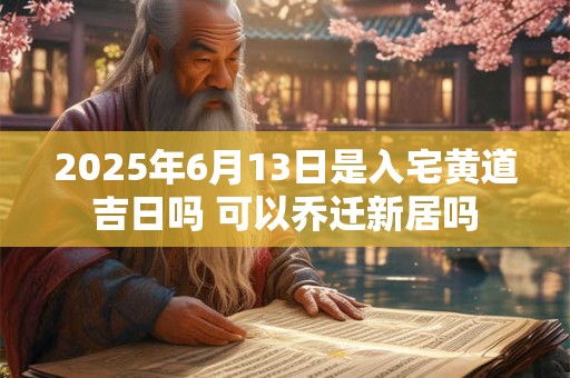 2025年6月13日是入宅黄道吉日吗 可以乔迁新居吗