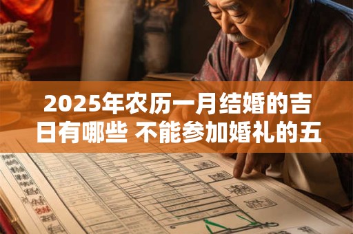 2025年农历一月结婚的吉日有哪些 不能参加婚礼的五类人