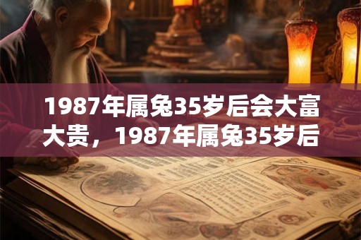 1987年属兔35岁后会大富大贵，1987年属兔35岁后命运