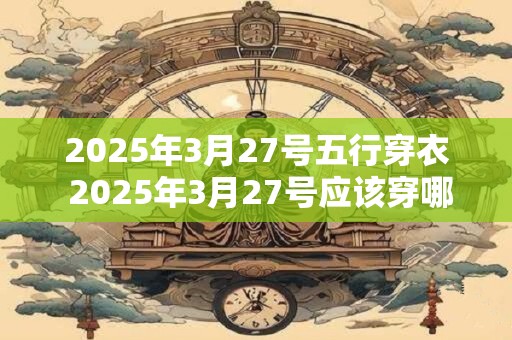 2025年3月27号五行穿衣 2025年3月27号应该穿哪种五行服装 2025年3月27号五行穿衣 2025年3月27号应该穿哪种五行服装