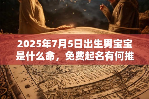 2025年7月5日出生男宝宝是什么命，免费起名有何推荐？
