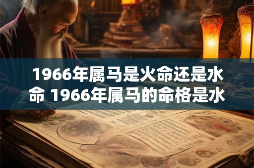 1966年属马是火命还是水命 1966年属马的命格是水命还是火命