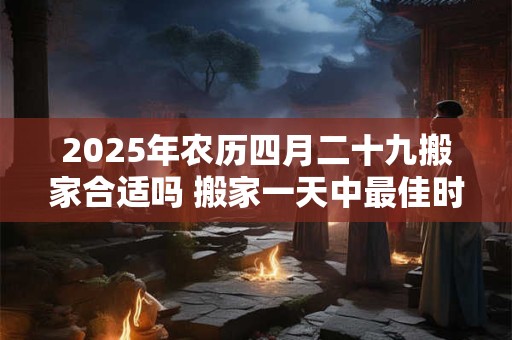 2025年农历四月二十九搬家合适吗 搬家一天中最佳时间 2025年农历四月二十九搬家合适吗 搬家一天中最佳时间