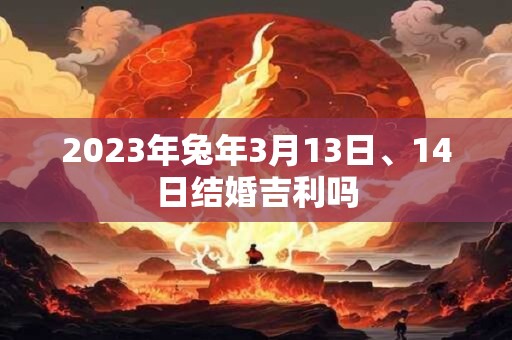 2023年兔年3月13日、14日结婚吉利吗
