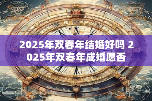 2025年双春年结婚好吗 2025年双春年成婚愿否