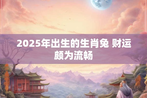 2025年出生的生肖兔 财运颇为流畅