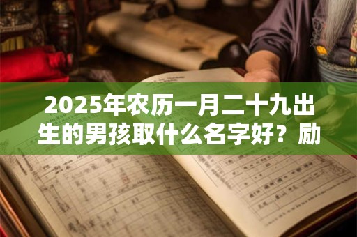 2026年农历一月二十九出生的男孩取什么名字好？励志向上的名字推荐