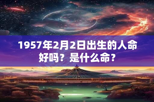 1957年2月2日出生的人命好吗？是什么命？