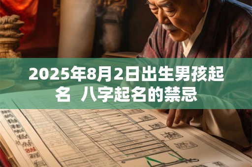 2025年8月2日出生男孩起名  八字起名的禁忌