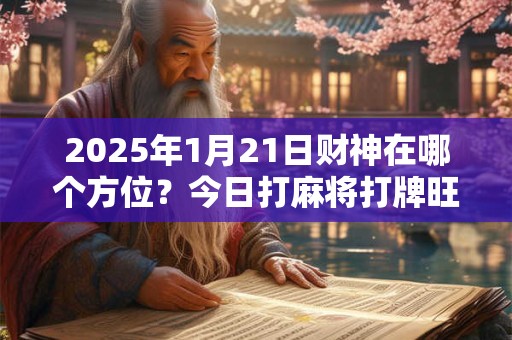 2025年1月21日财神在哪个方位？今日打麻将打牌旺运方位