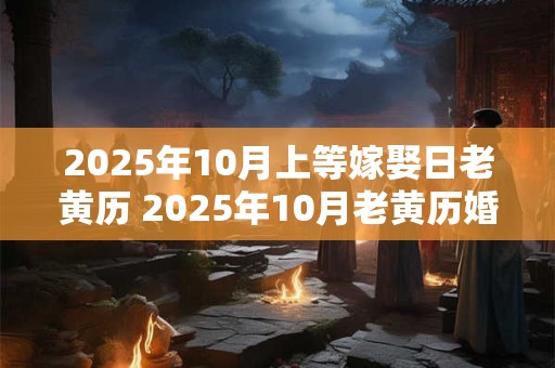 2025年10月上等嫁娶日老黄历 2025年10月老黄历婚嫁吉日查询 2025年10月上等嫁娶日老黄历 2025年10月老黄历婚嫁吉日查询