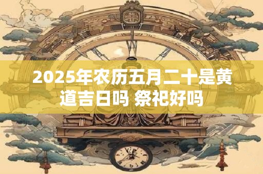 2025年农历五月二十是黄道吉日吗 祭祀好吗