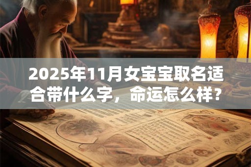 2025年11月女宝宝取名适合带什么字,命运怎么样? 2025年11月女宝宝取名适合带什么字,命运怎么样?