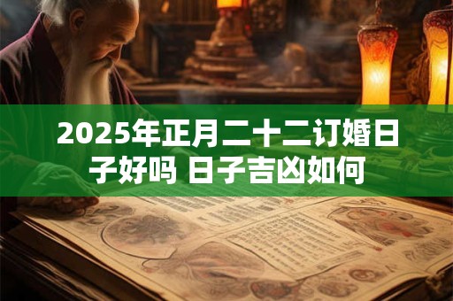 2025年正月二十二订婚日子好吗 日子吉凶如何